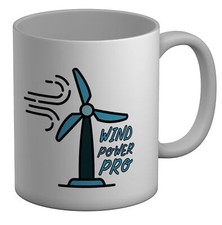Wind Mill Power Mug Wind Power Pro Renewable Energy 11oz Cup Gift