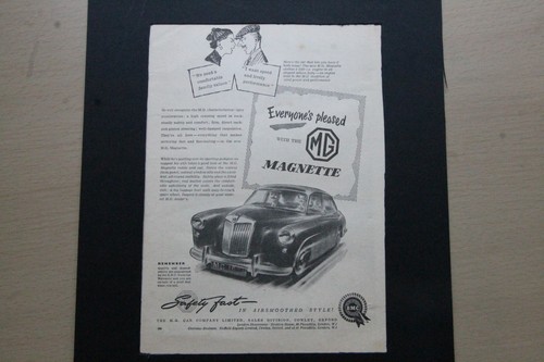 Original 1954 magazine advert