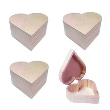 Heart Shaped Wooden Jewelry