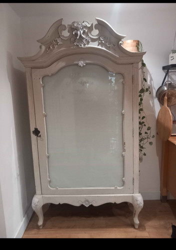 Antique french oak armoire - french,