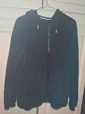 Armani Exchange Men's Black Tracksuit Top Size Medium