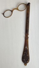 Antique c. 1890s Victorian Faux Tortoise Shell Lorgnette