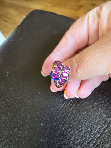 Qvc 9ct gold rhodolite - gold,