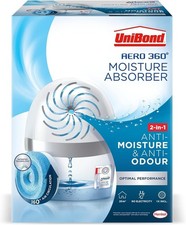 UniBond AERO 360 Compact Moisture Absorber Dehumidifier w/ Refill Tab, 450g