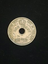 1936 British West Africa One Penny Coin, King Edward VIII Era