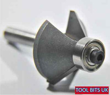 1/4" TCT Router Cutter Bit - Guided Chamfer - 30mm Diameter 12.7mm Depth #6