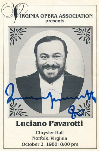Luciano pavarotti signed - pavarotti,