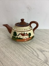 Watcombe Pottery Motto Ware Teapot Portland Bill #V