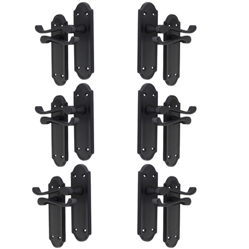 Matt black internal door - matt,