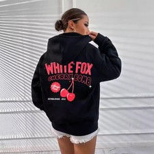 Girls Cherry⭐Fox ⭐Women Boutique Winter Hoodies Casual Sweatshirts TOP XS-5XL UK