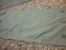 british army green canvas vehicle rear  tarp comptons 2000 rear sc/lh