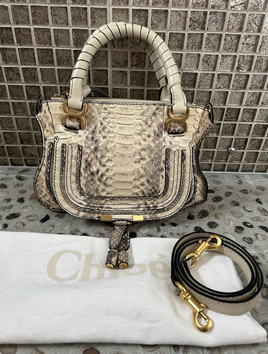 Chloé beige python leather - python,