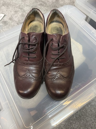 Ladies clarks brogues burgundy - ladies,