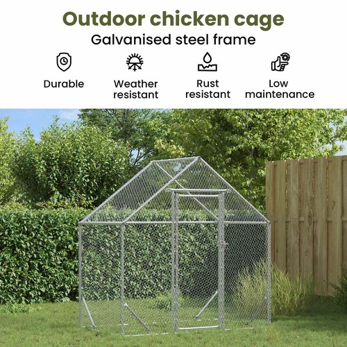 Chicken cage silver - cage,