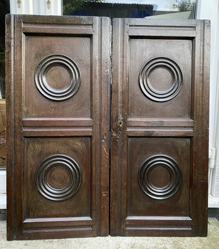 Pair 17th century english oak - english,