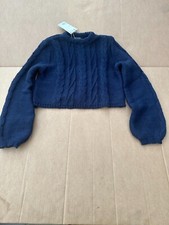 Monki Womens Blue Cropped