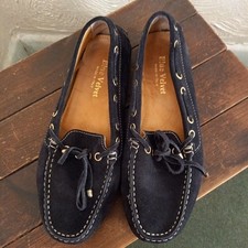 Blue Velvet Navy Suede Loafers Driving Shoes EU 37 UK 4