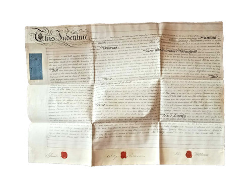 Regency indenture vellum - indenture,