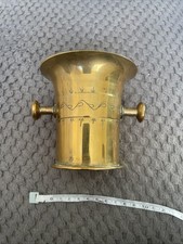 Antique Brass Mortar without