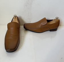 Firetrap Tan Leather Loafer Shoes Size UK 11 EU 45