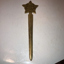 vintage brass letter opener