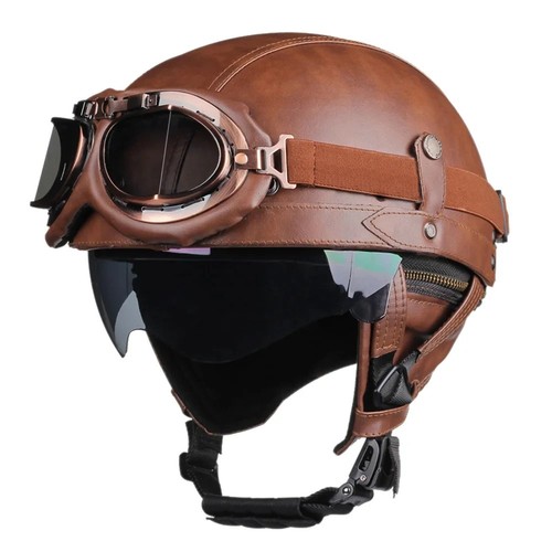 Retro open face - face, half