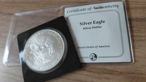 1995 999 silver eagle - .999,