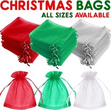 Organza Gift Bags Wedding Party Favour Snowflake Christmas Party Candy Pouch Bag