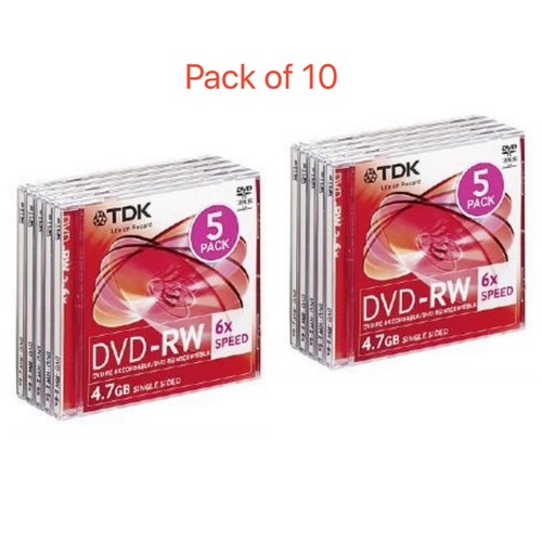 Tdk blank dvd discs - blank, 6x