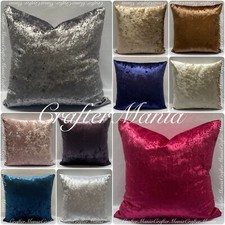 Crushed Velvet Large Cushion