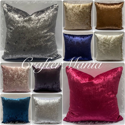 Crushed velvet large cushion - large,
