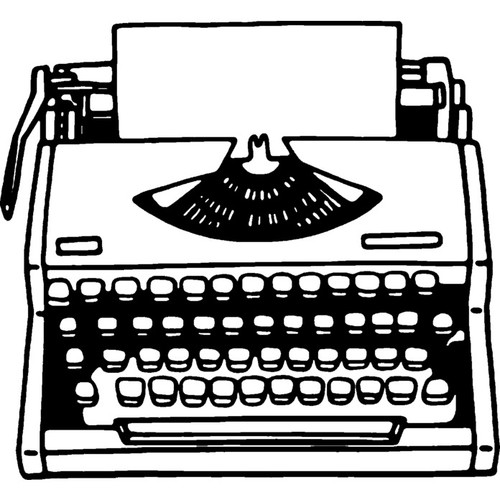 Vintage typewriter unmounted - 'vintage, typewriter'