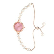 Elegant pearl bracelet watch - pearl,