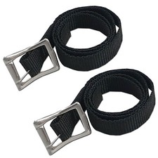 Black nylon spur straps - nylon, a