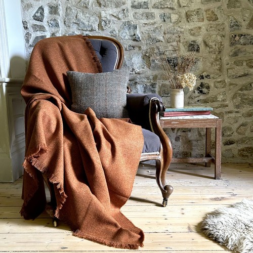 Harris tweed terracotta pure - harris,