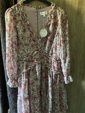 Apricot Floral Dress Women
