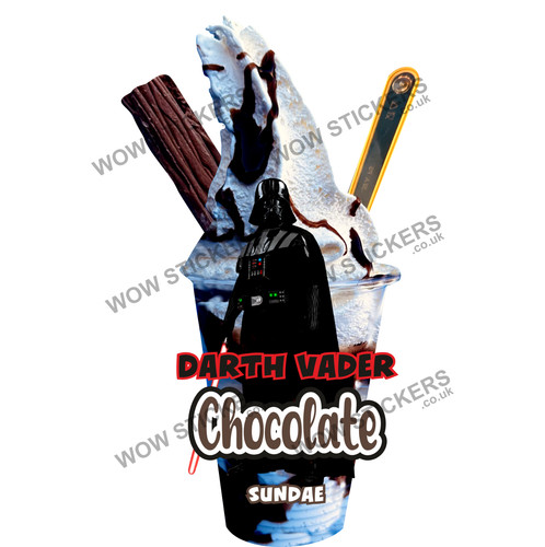 Darth vader ice cream sundae - ice,