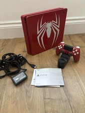 Boxed Sony PS4 1tb Limited Edition Spider Man Game Console
