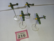 WW2 German Messerschmitt Bf 109 painted metal with stands Battle of Britain
