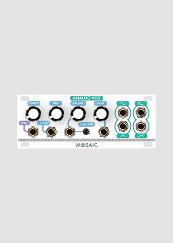 Mosaic analog vco - mosaic, 1u