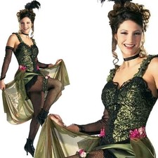 Deluxe green saloon - green, adult