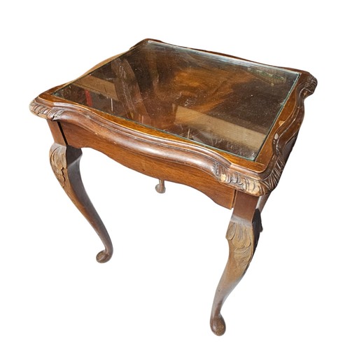 Vintage wooden glass - , side