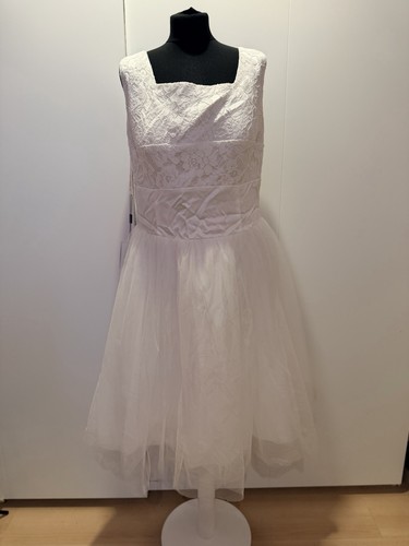 Ivory short lace tulle - ivory, &