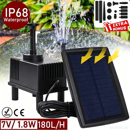 Solar powered water - powered, with