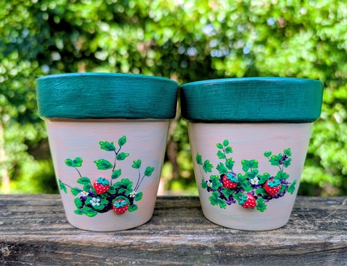 Decorated flower pot - flower, 3.5