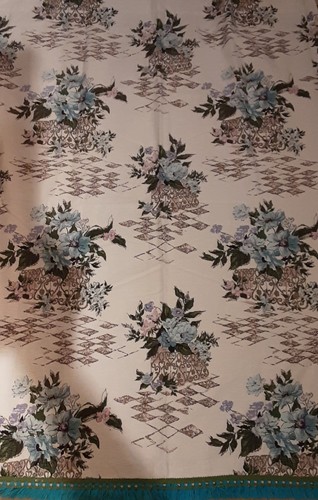 Vintage barkcloth fabric - barkcloth,
