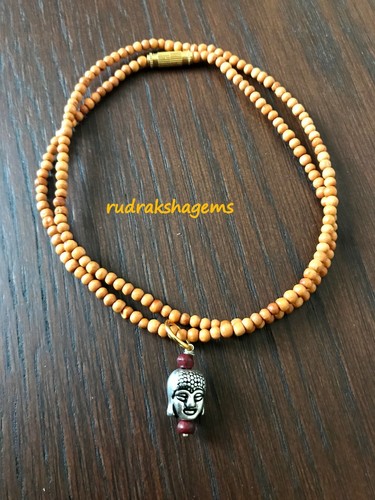 White buddha head - white,