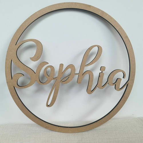 Personalised name text hoop - personalised,