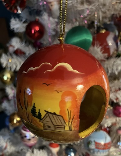 Hand painted christmas - painted, russian