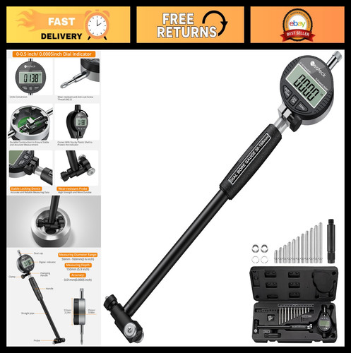 Digital bore gauge set - gauge, 2-6"